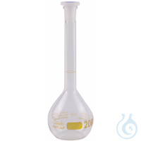 Volumetric Flask, clear glass, VOLAC FORTUNA, 20 ml, with TS 10/19, DE-M